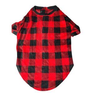 Holiday Time Family Pajamas For Pets In Red & Black Plaid Size XL